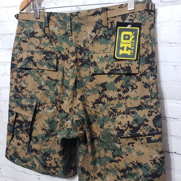Men's HQ Issue Sz Medium USMC Digital Camo Shorts - Picture 8 of 16